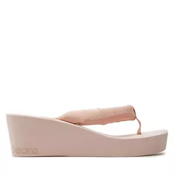 Сандалии Calvin Klein Jeans Beach Wedge Sandal Padded Ny YW0YW01397 Peach Blush/Bright White TLL, розовый