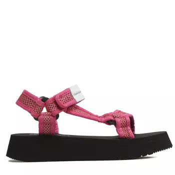 Сандалии Calvin Klein Jeans Prefresato Sandal Webbing Mesh YW0YW00969 Raspberry Sorbet 0J0, розовый