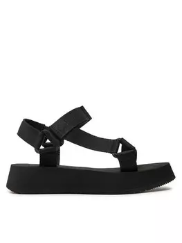 Сандалии Calvin Klein Jeans Sandal Velcro Webbing In Mtl YW0YW01480, черный