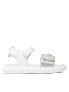 Сандалии Calvin Klein Jeans Velcro Sandal V3A2-80496-1598 S Silberfarben, серебристый/белый