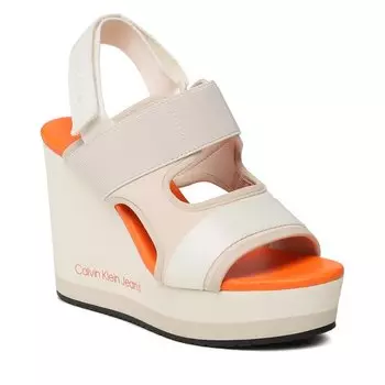 Сандалии Calvin Klein Jeans WedgeSandal Webbing, экрю