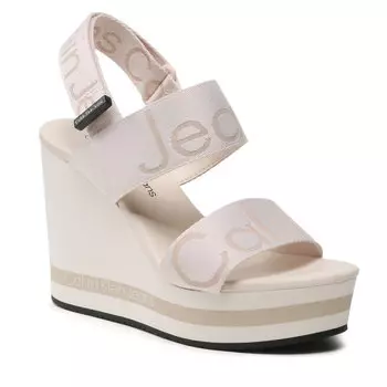 Сандалии Calvin Klein Jeans WedgeSandal Webbing, бежевый