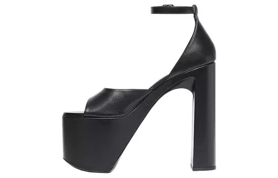 Сандалии Camden 160 мм, черные, кожаные, женские Balenciaga