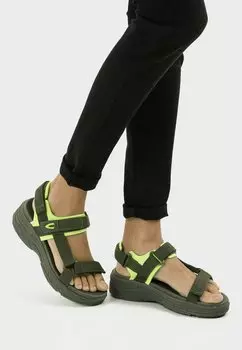 Сандалии camel active, темно-зеленый