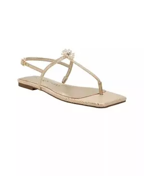 Сандалии Camie с Т-образным ремешком и ремешками Katy Perry, золото