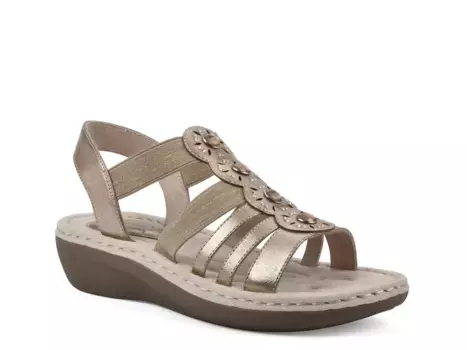 Сандалии Camryn Wedge Sandal Cliffs By White Mountain, золотой/металлик