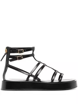 Сандалии Capri Gladiator на платформе Tory Burch, черный