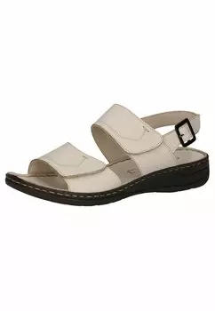 Сандалии Caprice, наппа бежевого цвета