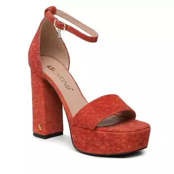 Сандалии Carinii, красный