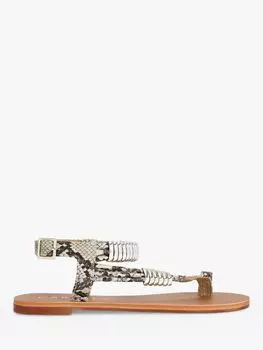 Сандалии Carvela Klipper на плоской подошве, нейтральный цвет