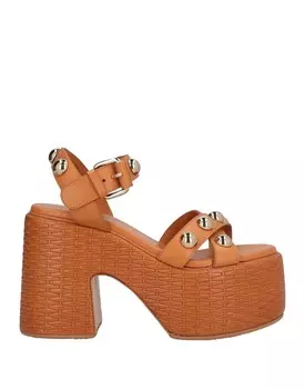 Сандалии Casadei, бежевый