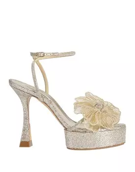 Сандалии Casadei, платина