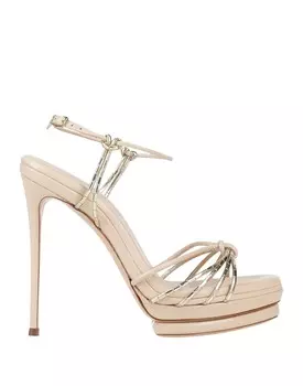 Сандалии Casadei, платина