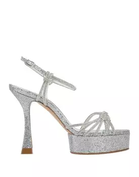 Сандалии Casadei, серебро