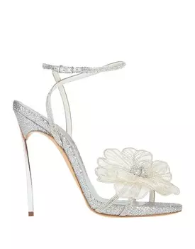 Сандалии Casadei, серебро