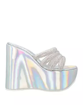 Сандалии Casadei, серебро