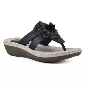 Сандалии Cassia на танкетке с вьетнамками Cliffs By White Mountain, синий