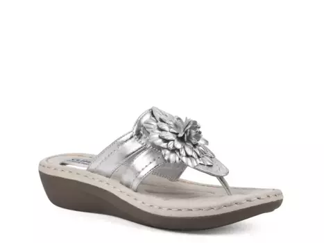 Сандалии Cassia Wedge Sandal Cliffs By White Mountain, серебряный/металлик
