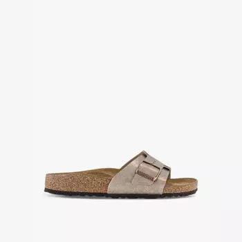 Сандалии Catalina из искусственной кожи с одним ремешком на плоской подошве Birkenstock, коричневый