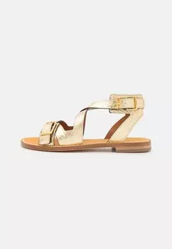 Сандалии Cecilia Caprese Wrinkled Metal Zadig & Voltaire, золото