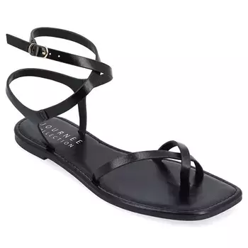 Сандалии Charra с ремешком на щиколотке Journee, черный