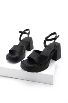 Сандалии - Черный - Блок Marjin, черный