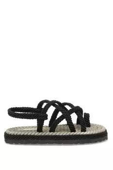 Сандалии - Черный - На плоской подошве Butigo, черный