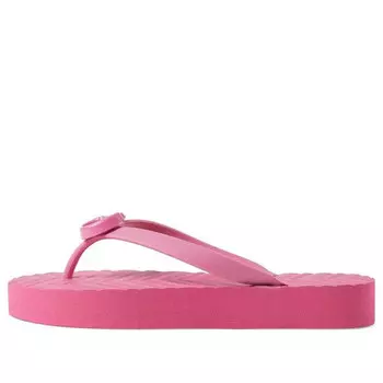 Сандалии chevron thong sandal 'pink' Gucci, розовый