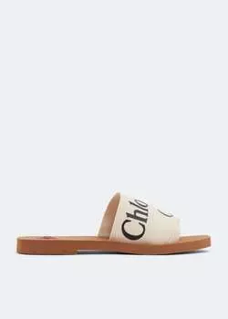 Сандалии CHLO Woody flat sandals, белый