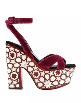 Сандалии Christian Louboutin, бордовый