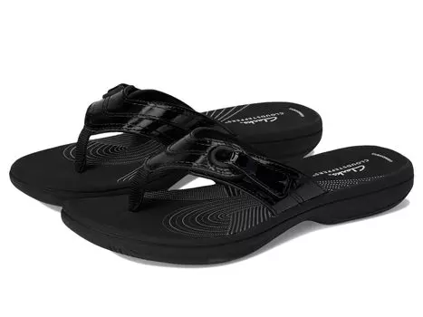 Сандалии Clarks Breeze Reyna, цвет Black Patent Synthetic