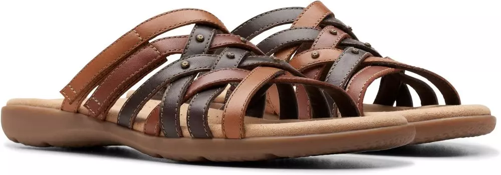 Сандалии Clarks Elizabelle Rio, цвет Brown Multi Leather
