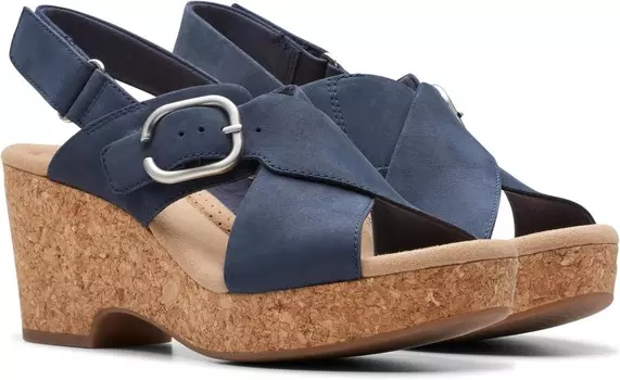 Сандалии Clarks Giselle Dove, цвет Navy Nubuck