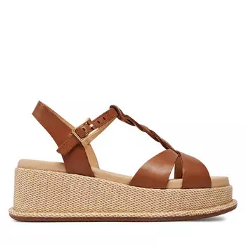 Сандалии Clarks Kimmei Twist 26176394 Tan Leather, коричневый