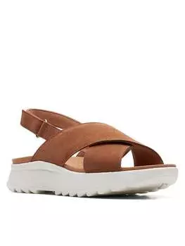 Сандалии Clarks, коричневый