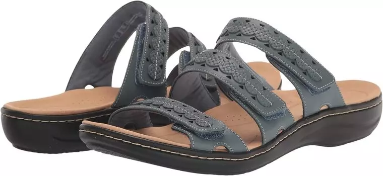 Сандалии Clarks Laurieann Cove, цвет Blue Grey Leather