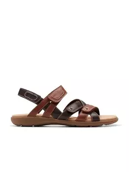 Сандалии Clarks Leder Sneakers Elizabelle Gem, коричневый