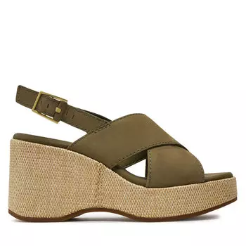 Сандалии Clarks Manon Wish 26176302 Olive Nubuck, зеленый