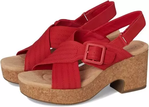 Сандалии Clarks Nerisa West, цвет Cherry Nubuck