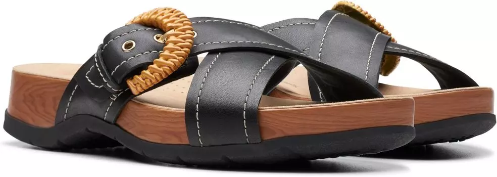 Сандалии Clarks Reileigh Bay, цвет Black Leather