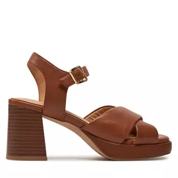 Сандалии Clarks Ritzy75 Rae 26176331 Tan Leather, коричневый