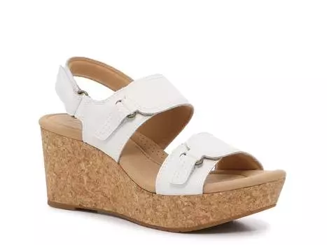 Сандалии Clarks Rose Lane на танкетке, белый