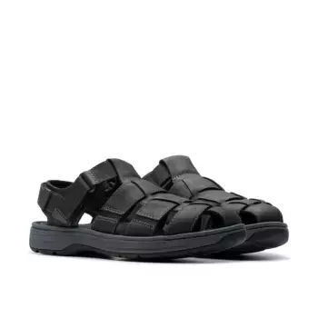 Сандалии Clarks "Saltway Cove", летняя обувь, обувь на липучке, сандалии для отдыха, с застежкой-липучкой, цвет Black Leather