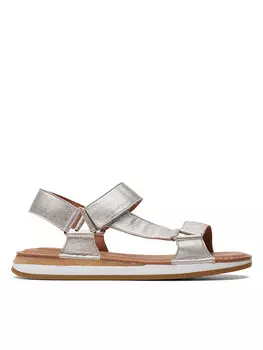 Сандалии Clarks, серебряный