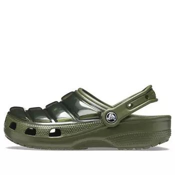 Сандалии classic clog army green sandals Crocs, зеленый