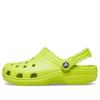 Сандалии classic clog beach sandals 'green' Crocs, зеленый