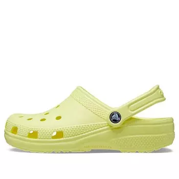 Сандалии classic clog beach yellow sandals Crocs, желтый