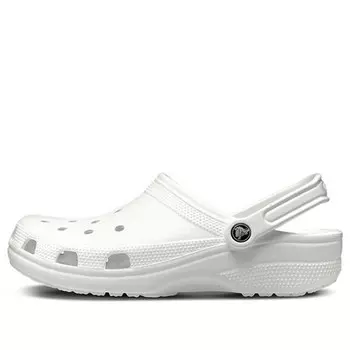 Сандалии classic clog 'classic white' Crocs, белый