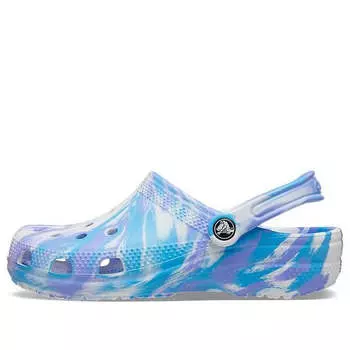Сандалии classic clog marble beach sports white blue sandals 'white blue' Crocs, белый