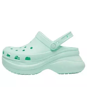 Сандалии classic clog retro thick sole sandals mint green Crocs, зеленый